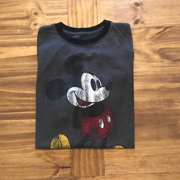 Charcoal gray Mickey Mouse graphic t-shirt, Sz. S - Picture 3 of 7